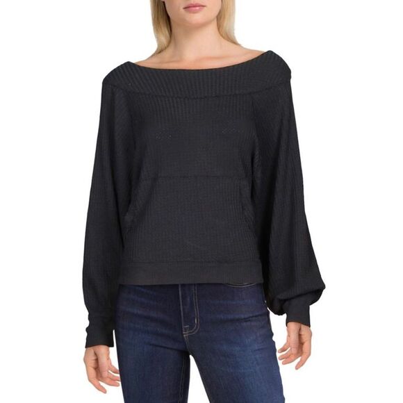 Free People We The Free Womens Westend V-Back Waffle Thermal Top - Picture 1 of 7